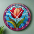 Tulip Suncatcher Effect Clock